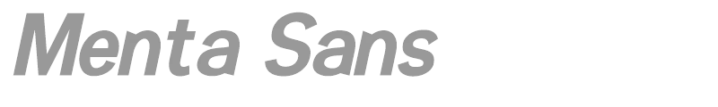 Menta Sans